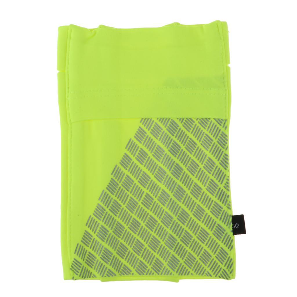 Reflective Running Sports Armband Phone Holder Arm Wrist Belt Bag Yellow S