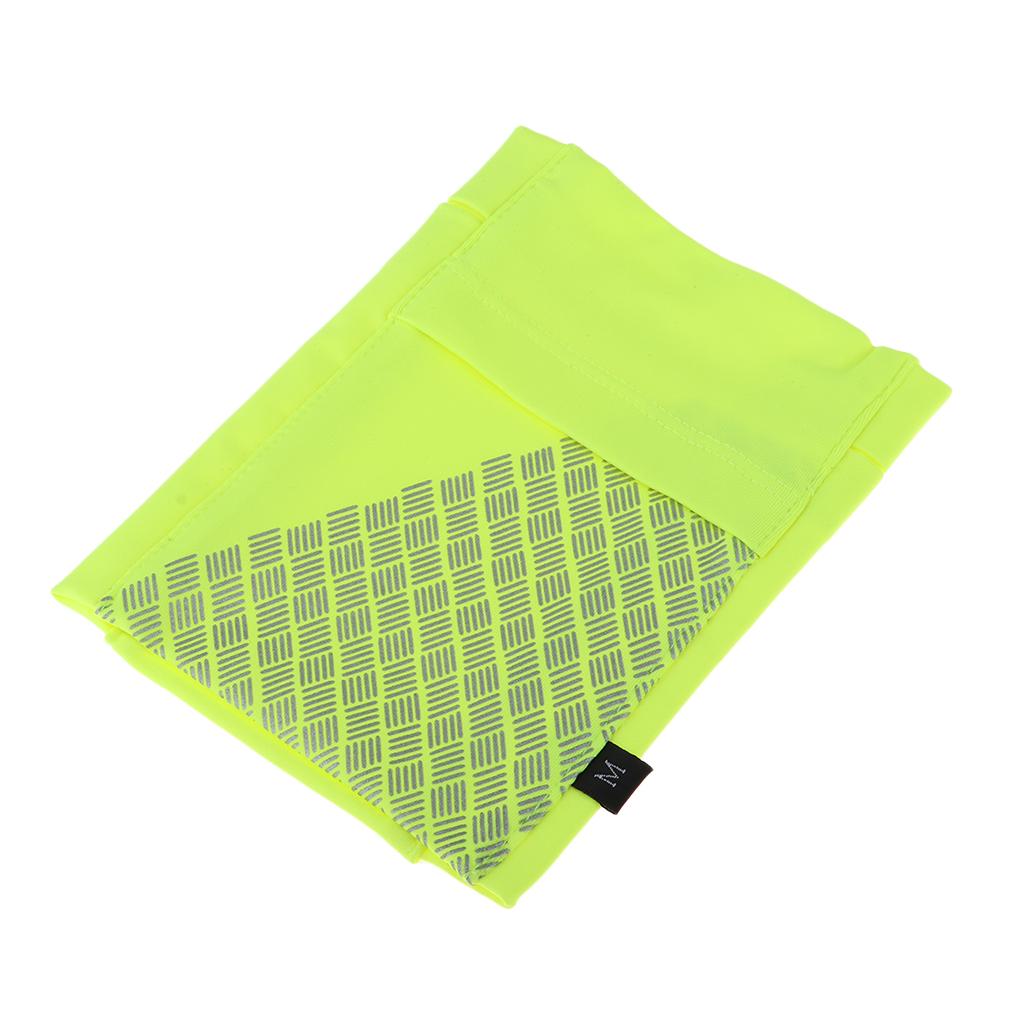 Reflective Running Sports Armband Phone Holder Arm Wrist Belt Bag Yellow M
