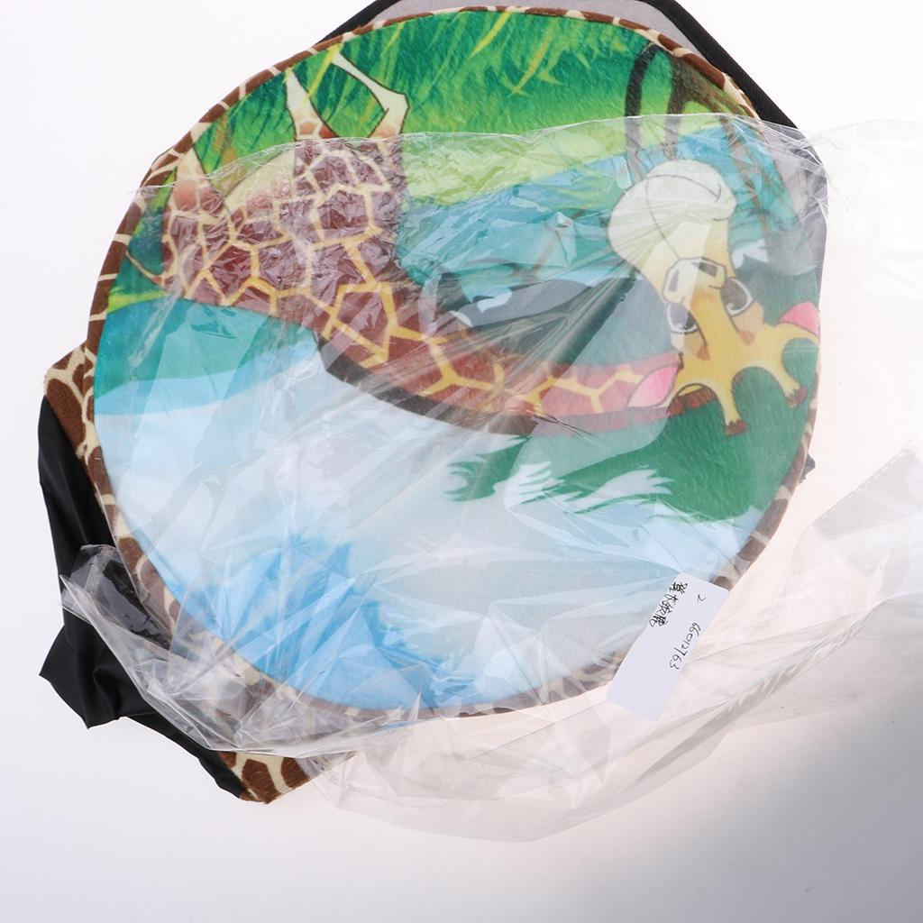 Folding Ottoman Stool Storage Box Room Footstool Camping Chair Fishing Seat Giraffe