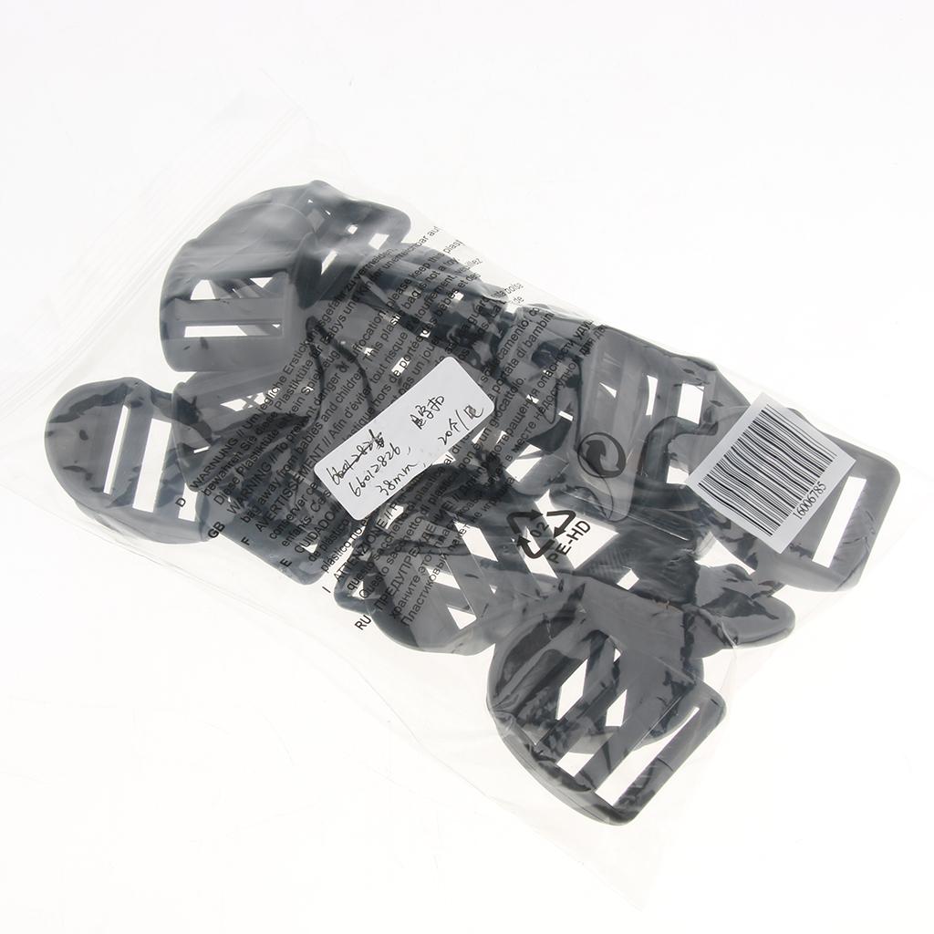 20Pcs Camping Waist Straps Buckles Clips Webbing Buckles Outdoor Tool 38MM