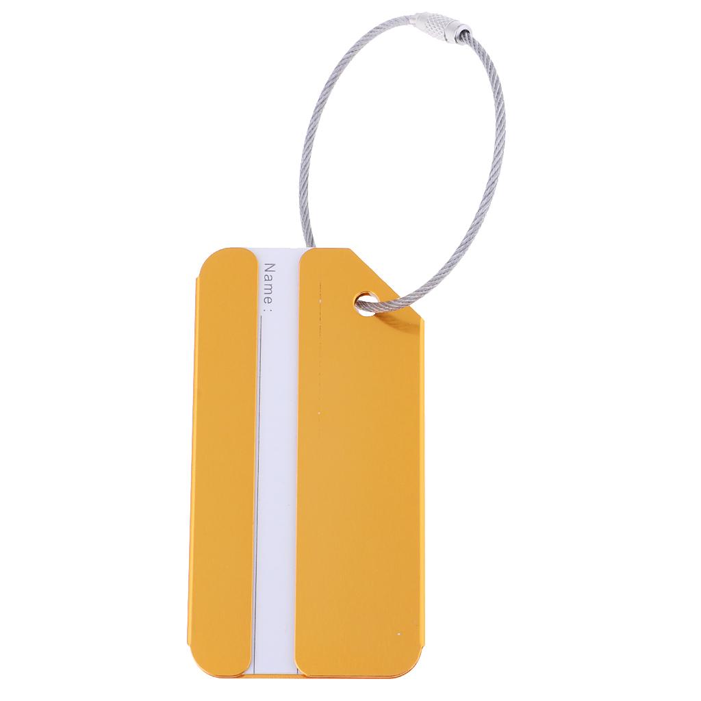 Metal Luggage Tag Card Suitcase Identity Address Name Label football