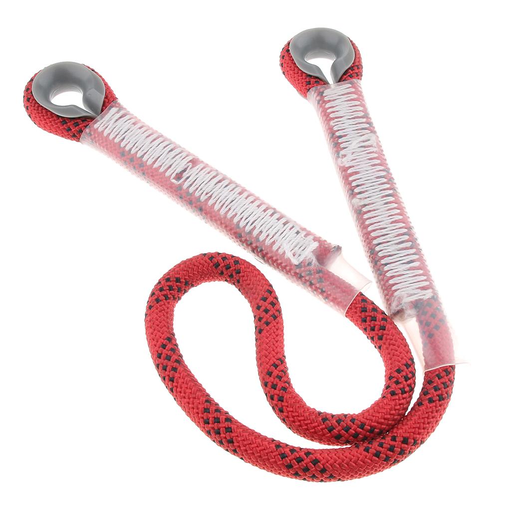 Climbing Knotted Pre-sewn Eye-to-Eye Prusik Loop Cord Static Rope Red 60cm