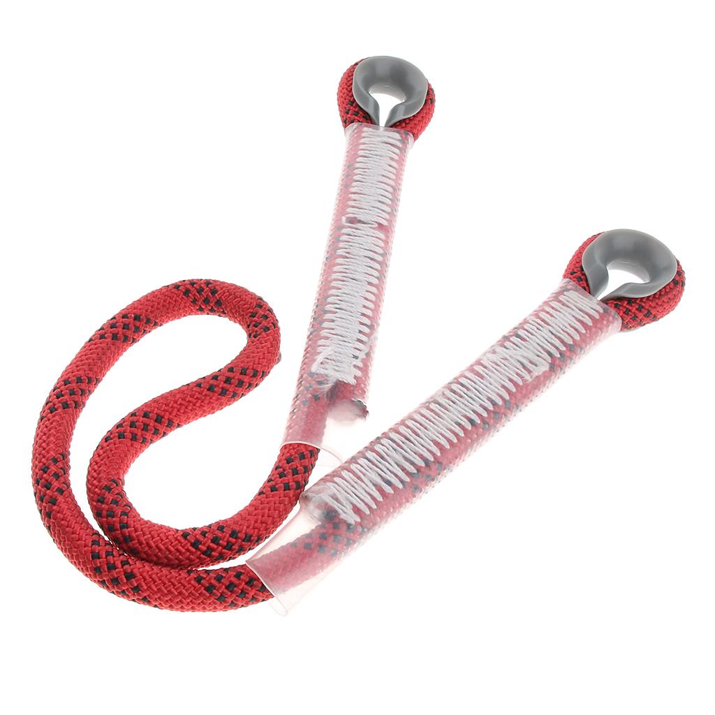 Climbing Knotted Pre-sewn Eye-to-Eye Prusik Loop Cord Static Rope Red 60cm