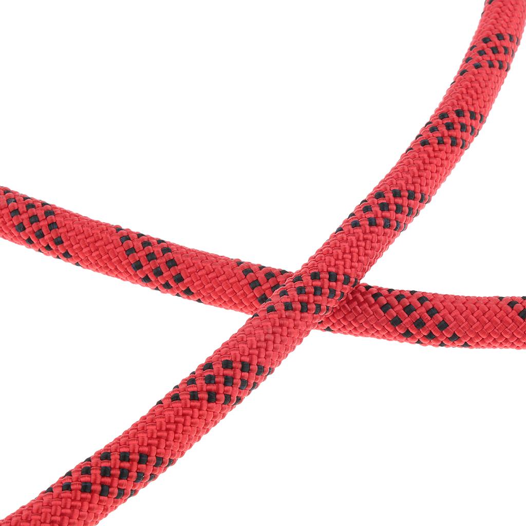 Climbing Knotted Pre-sewn Eye-to-Eye Prusik Loop Cord Static Rope Red 150cm