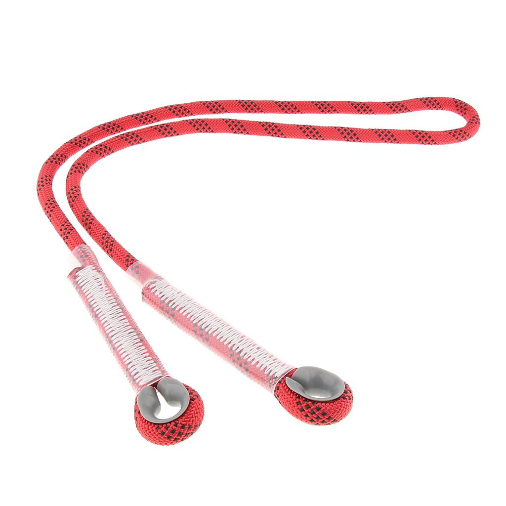 Climbing Knotted Pre-sewn Eye-to-Eye Prusik Loop Cord Static Rope Red 150cm