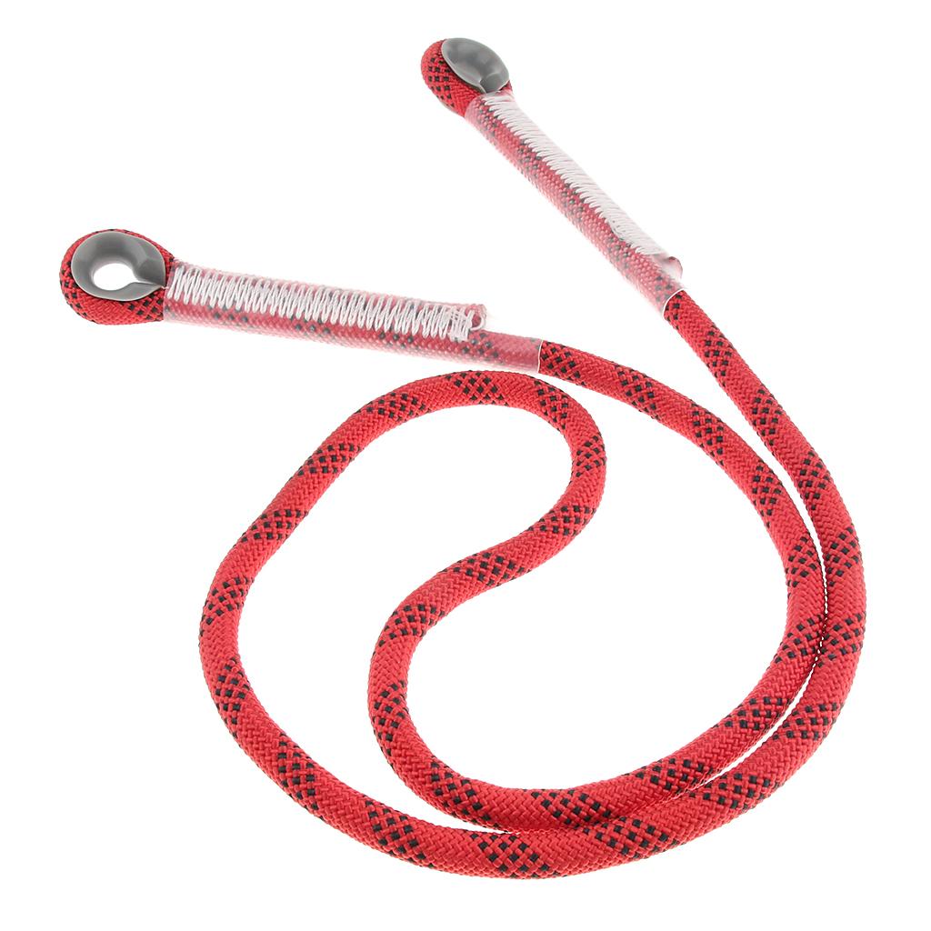 Climbing Knotted Pre-sewn Eye-to-Eye Prusik Loop Cord Static Rope Red 150cm