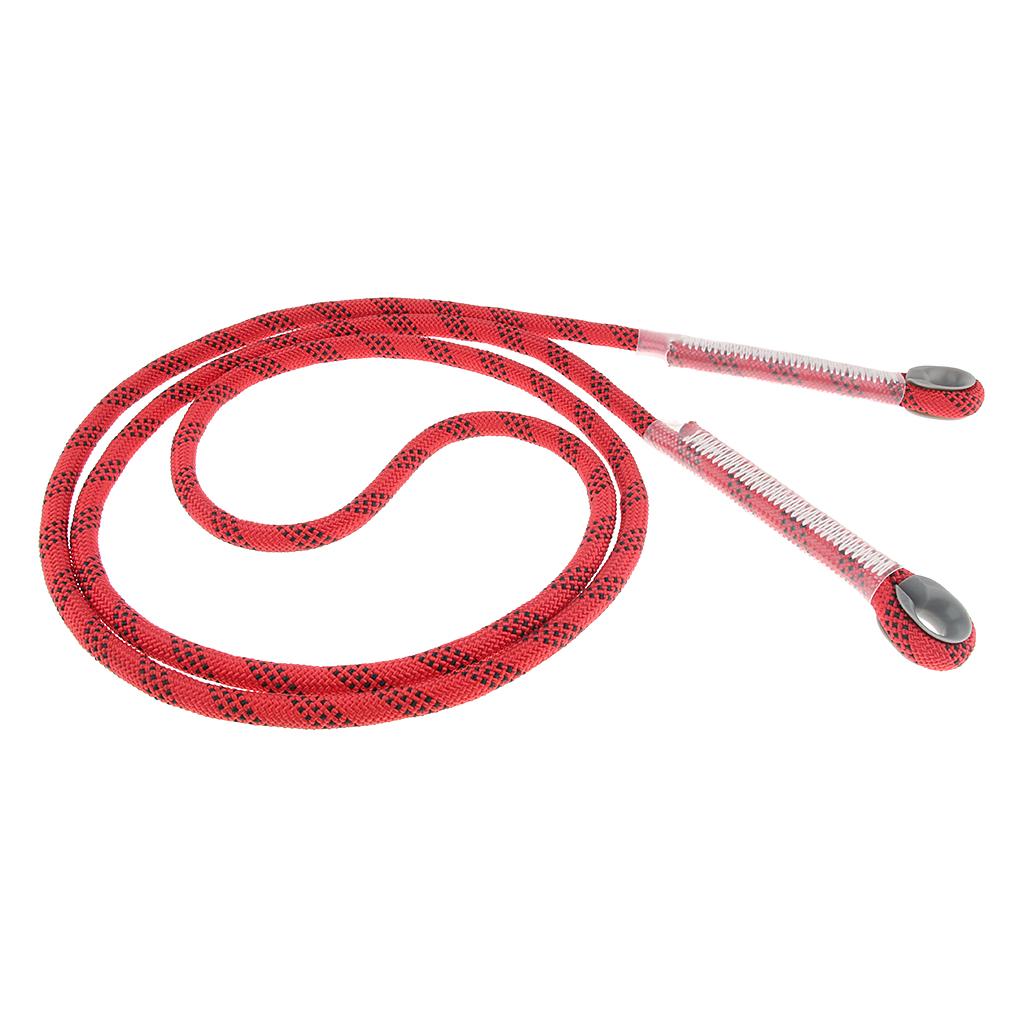 Climbing Knotted Pre-sewn Eye-to-Eye Prusik Loop Cord Static Rope Red 240cm