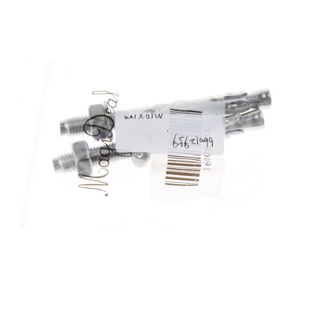 2pcs Climbing M10 Stainless Steel Expansion Bolts Anchor Nut Piton M10x100