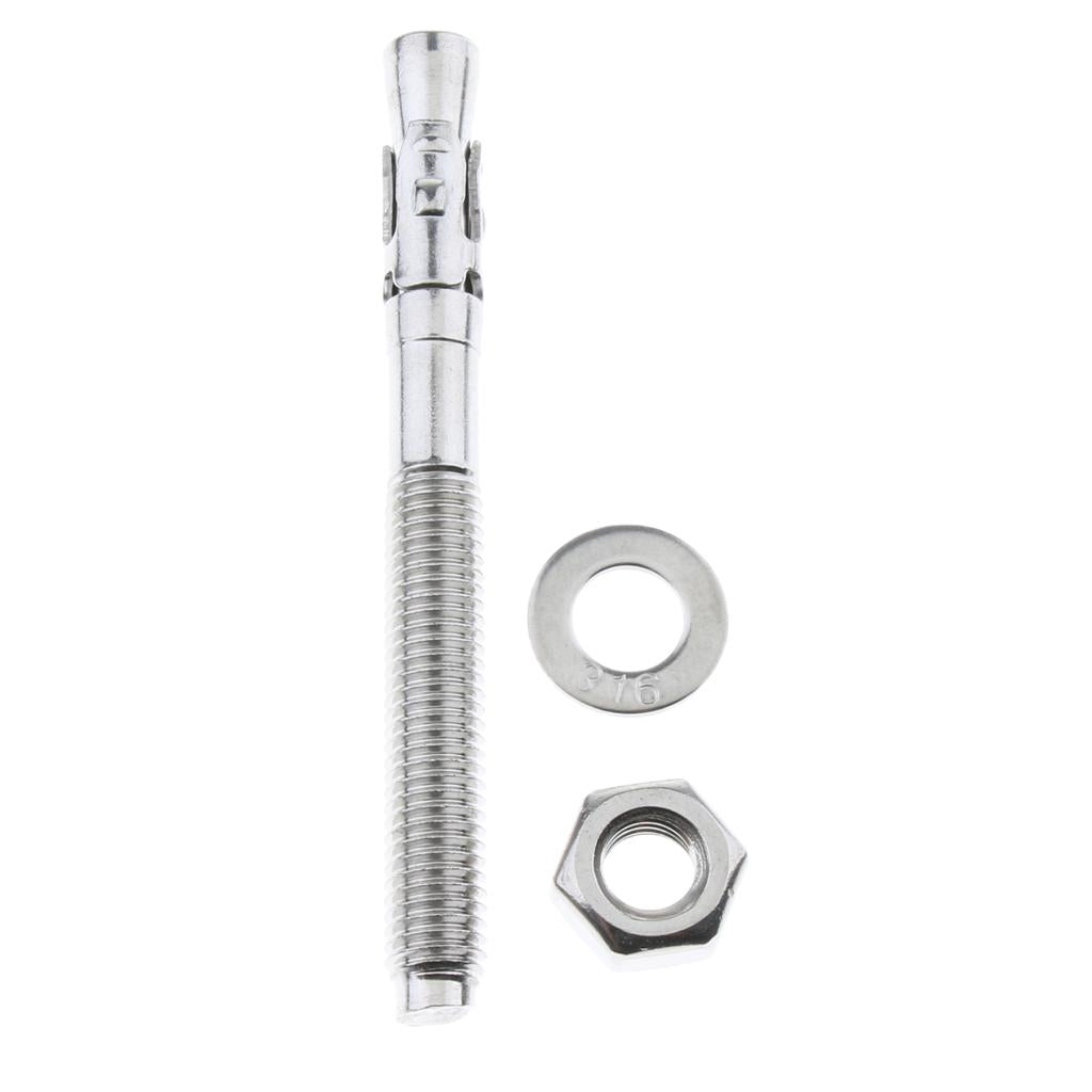 2pcs Climbing M10 Stainless Steel Expansion Bolts Anchor Nut Piton M10x100