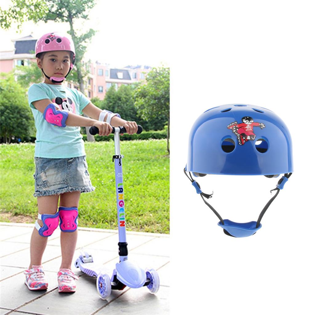 Kids Sports Safety Helmet for Roller Skating Skateboarding Cycling Blue M