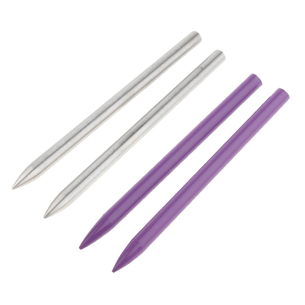2 pair Stainless Steel Paracord Fid Lacing Stitching Needles Outdoors 90mm