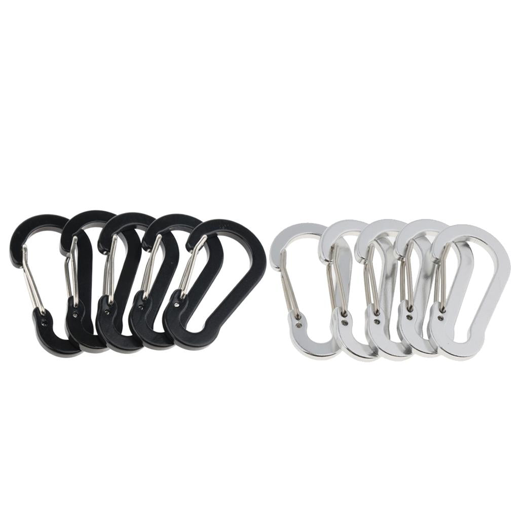 10pcs Key Chain Buckle Spring Snap Hook Outdoor Clip Water Bottle Hook