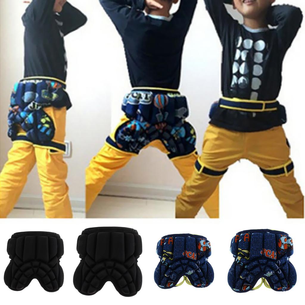 3D Protection Hip EVA Short Protective Guard Pad Skiing Skating Snowboard S Blue