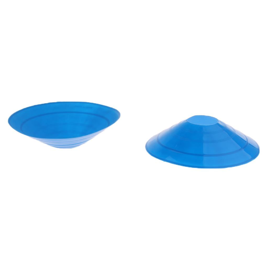 5 Pcs Soccer Mini Disc Cones Boundary Marker Skating Agility Training Aid Blue