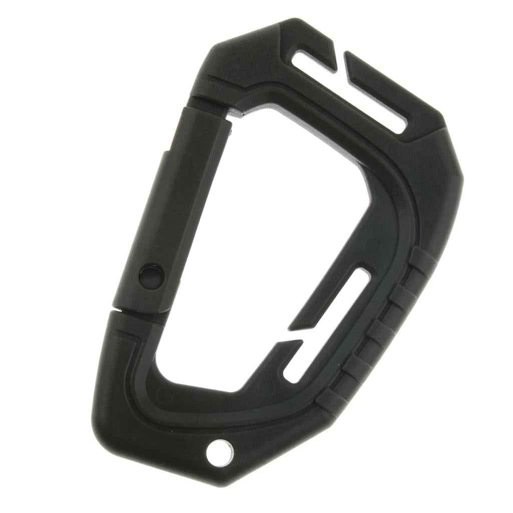 Heavy Duty Plastic Carabiner Clip Snap Hook Spring Loaded Carabina Green