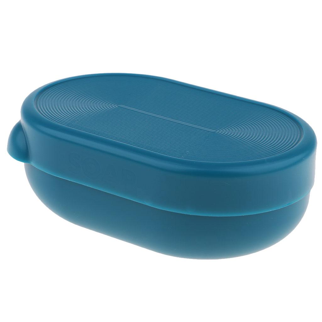 Plastic Soap Case Holder Container Storage Box Home Outdoor Camping Travel Green