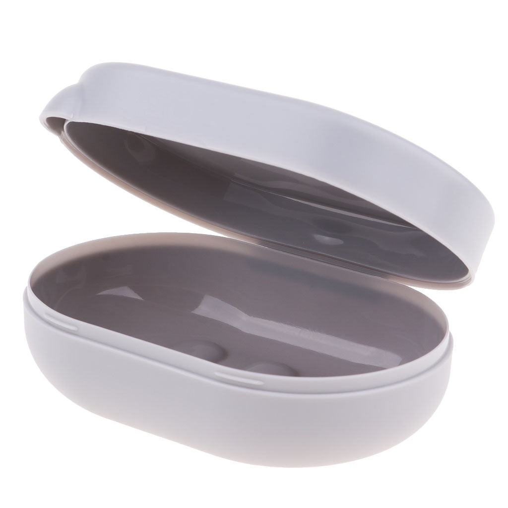 Plastic Soap Case Holder Container Storage Box Home Outdoor Camping Travel Grey