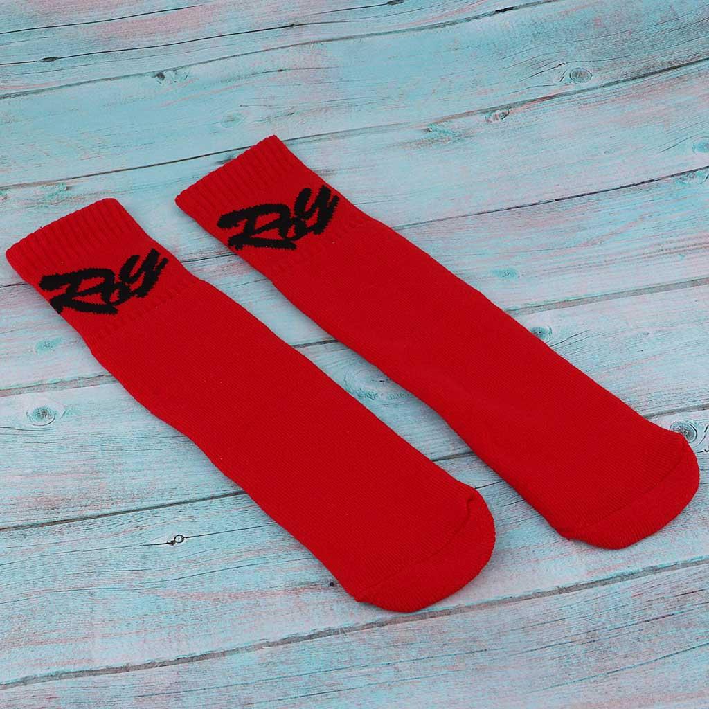 Child Cotton Warm Socks Stockings for Winter Ski Snow Roller Skating Red