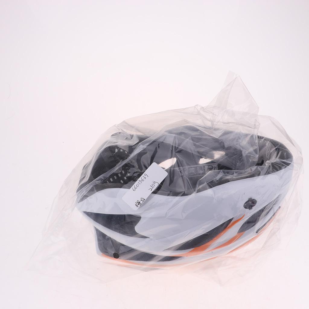 Adults Safety Helmet for Cycling Roller Inline Skating Biking Orange White