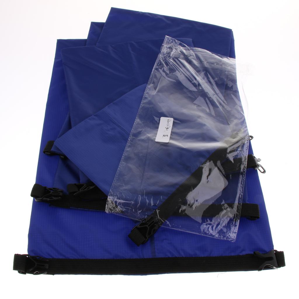 5 Sizes Set Waterproof Dry Bag Sack Storage Camping Rafting Kayaking Blue
