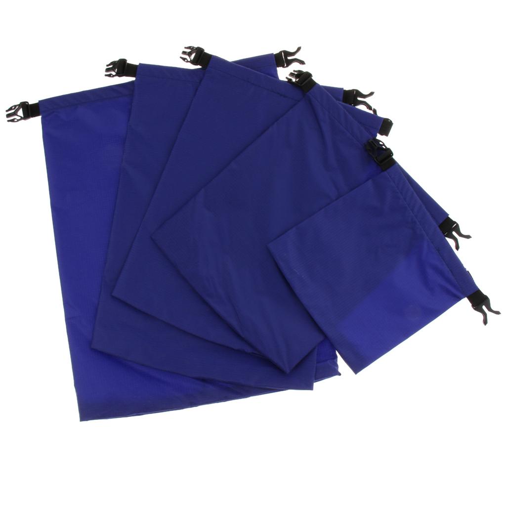 5 Sizes Set Waterproof Dry Bag Sack Storage Camping Rafting Kayaking Blue