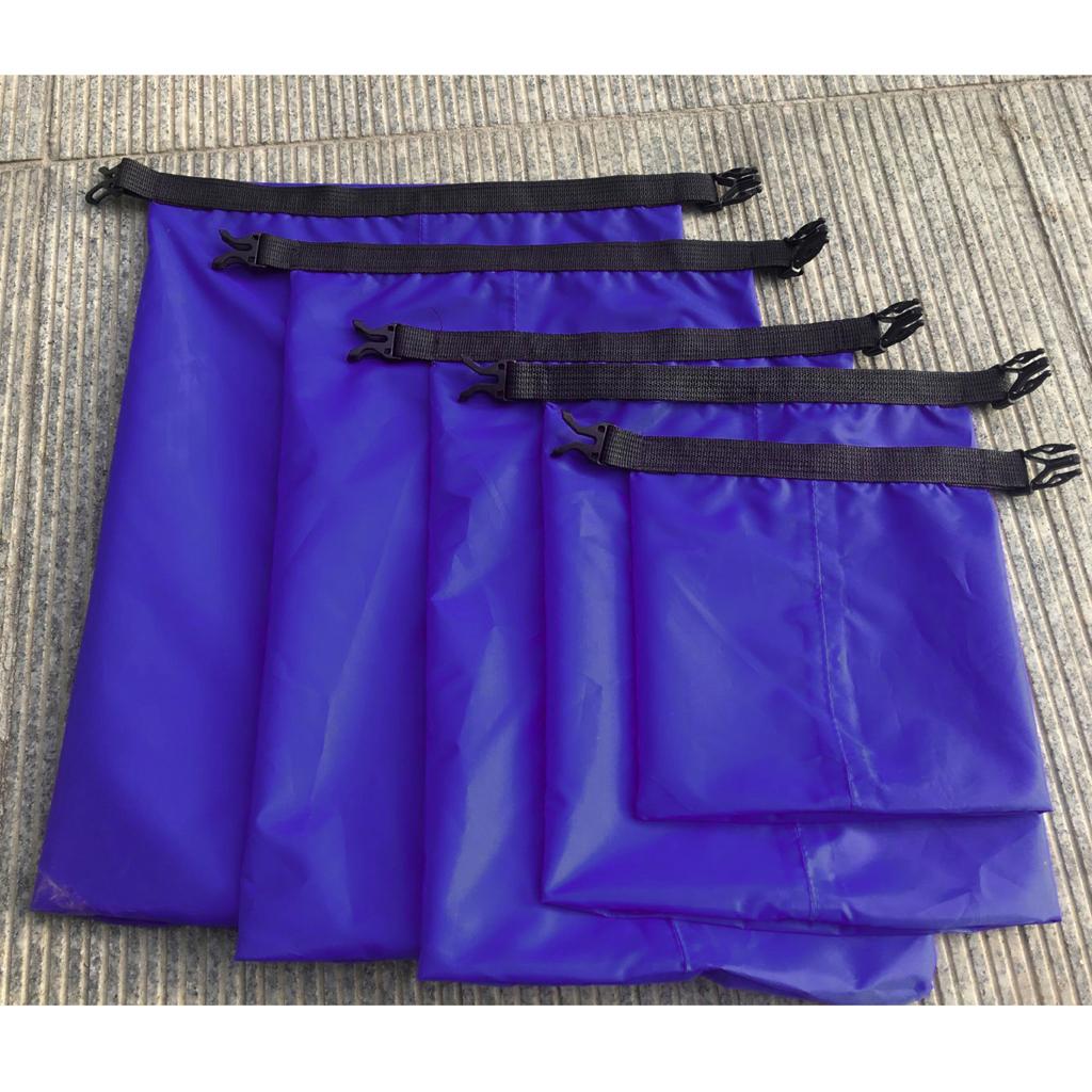 5 Sizes Set Waterproof Dry Bag Sack Storage Camping Rafting Kayaking Blue