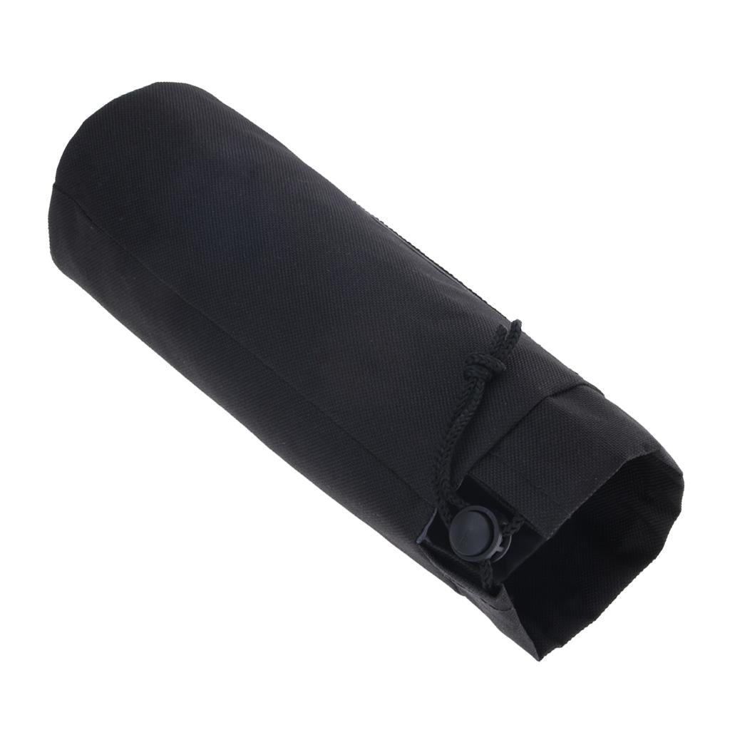Outdoor Waterproof Water Bottle Drink Storage Bag Carry Pouch Cover Carrier 8.5x22cm Black