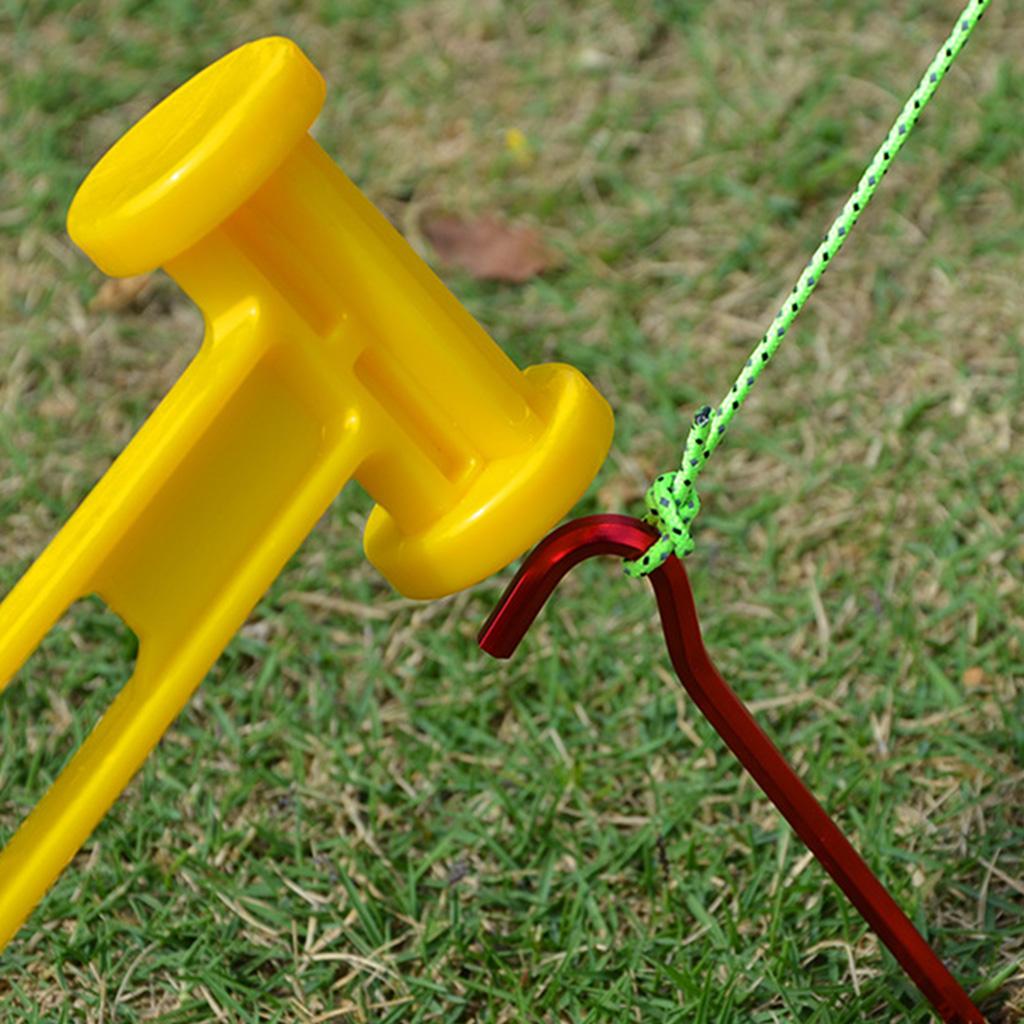 5pcs Aluminum Tent Stakes Pegs Ground Nails for Camping Awning 18cm Red