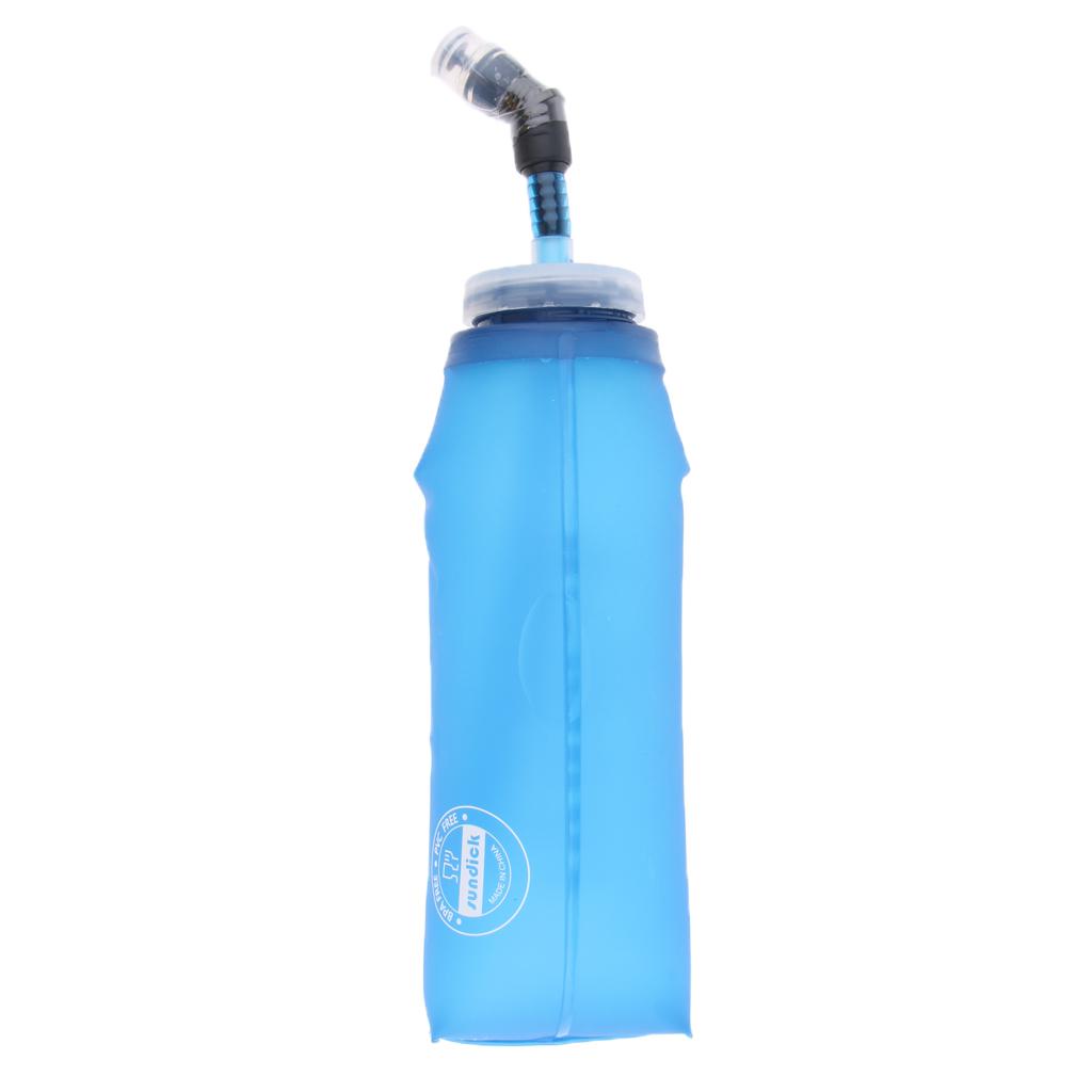 600ml Foldable Sports Water Bottle Flask for Camping Hiking Cycling Type B