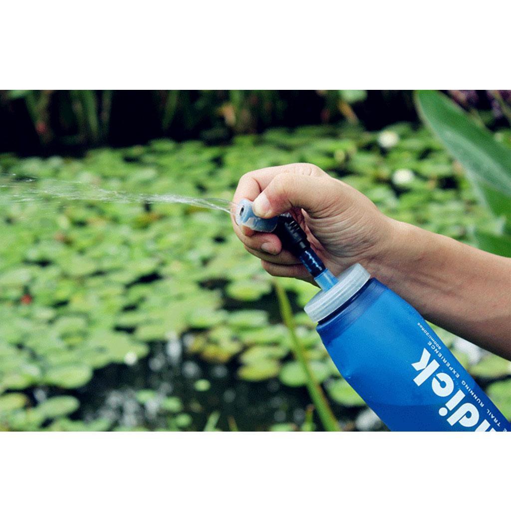 600ml Foldable Sports Water Bottle Flask for Camping Hiking Cycling Type B