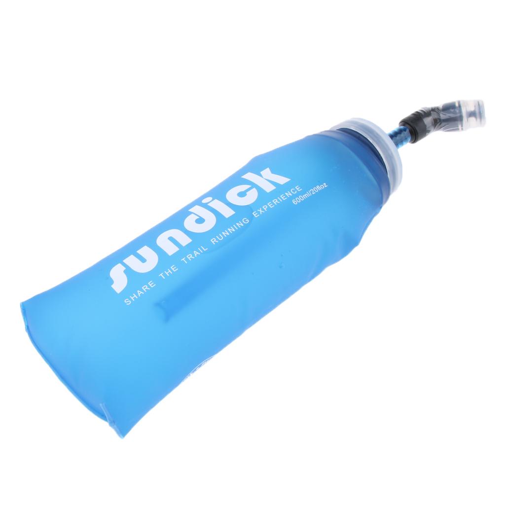 600ml Foldable Sports Water Bottle Flask for Camping Hiking Cycling Type B