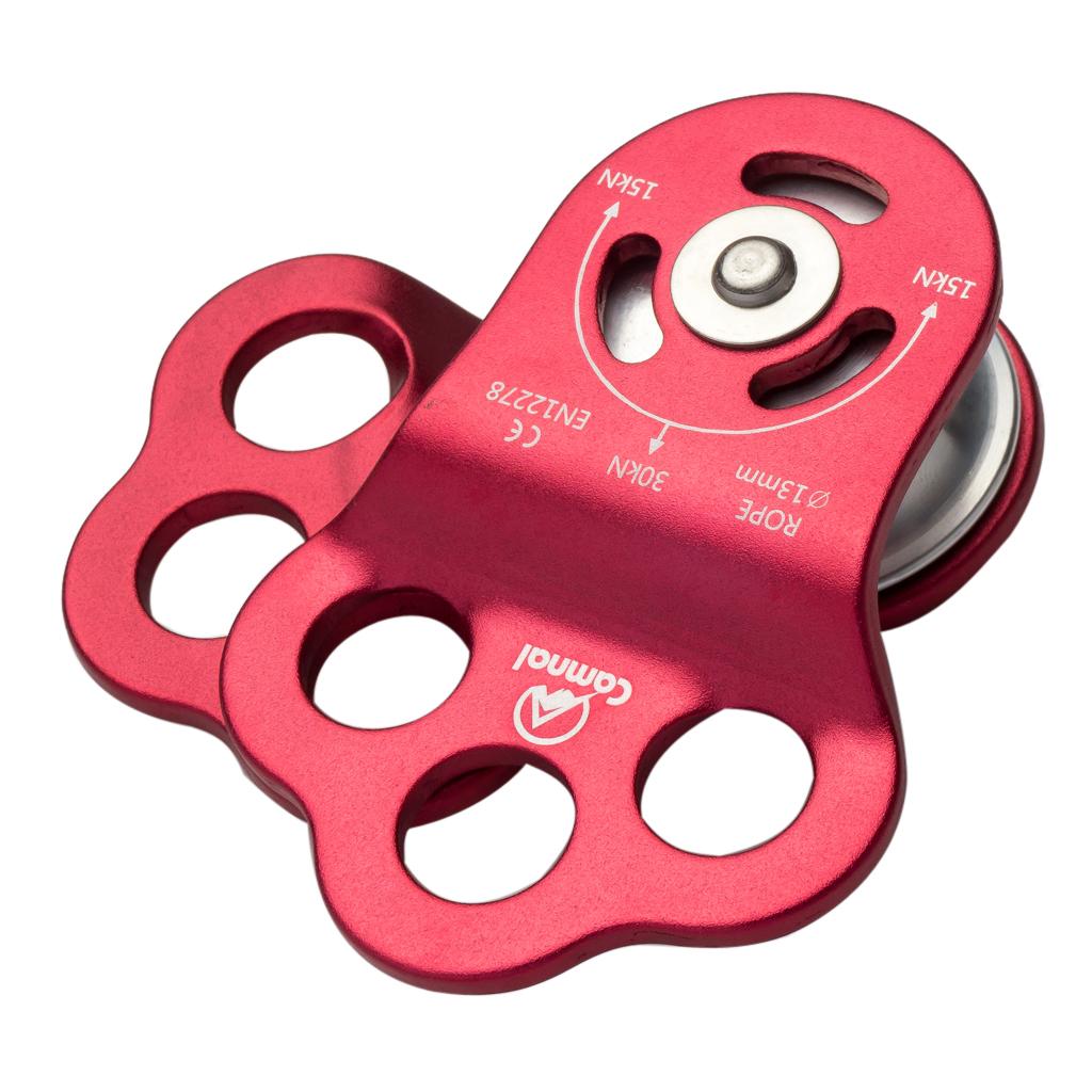 30KN Single Climbing Zip Line 13mm Rope Wire Cable Trolley Pulley Dual 25KN