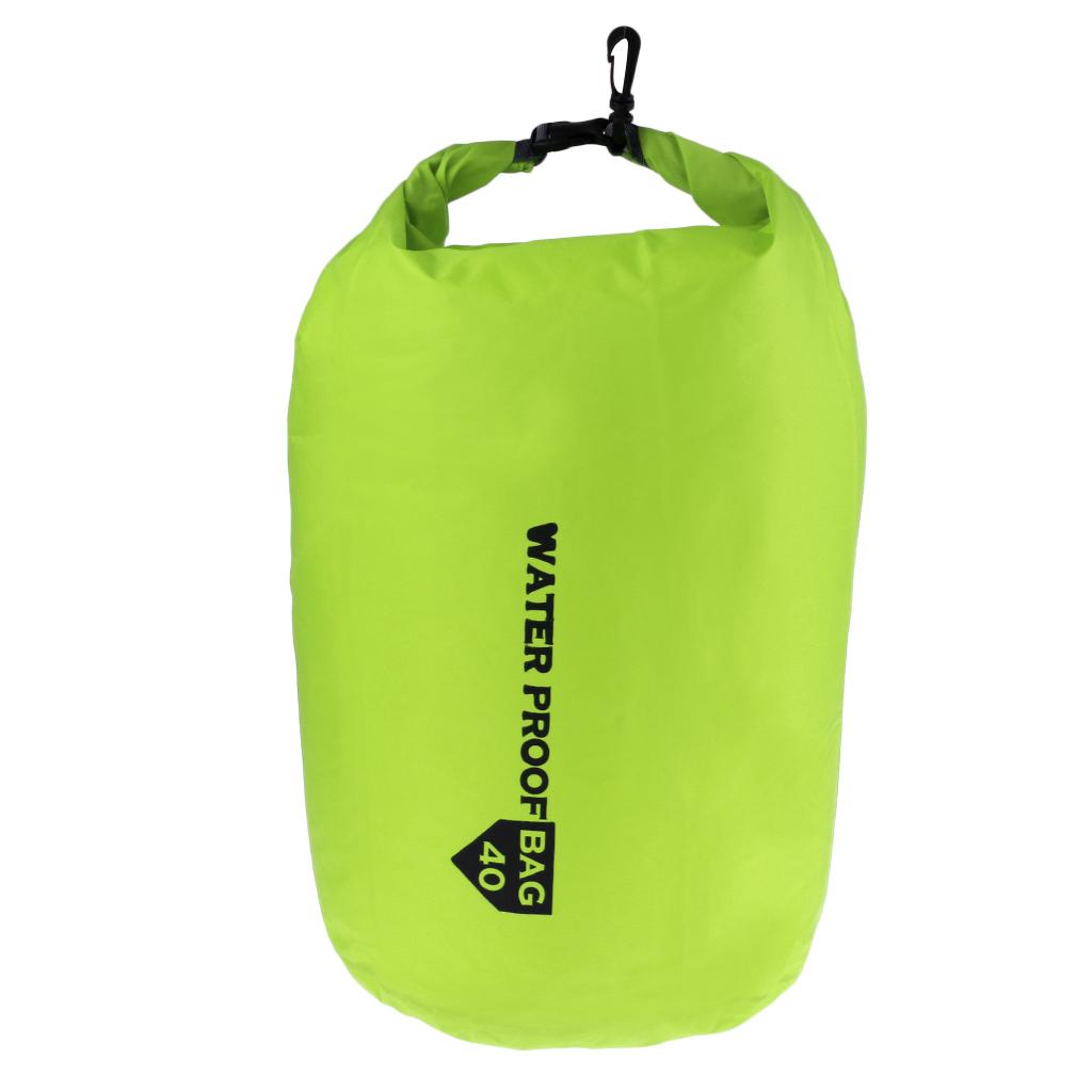 Waterproof Dry Bag Storage Camping Rafting Kayaking Compression Sack 40L Light Green