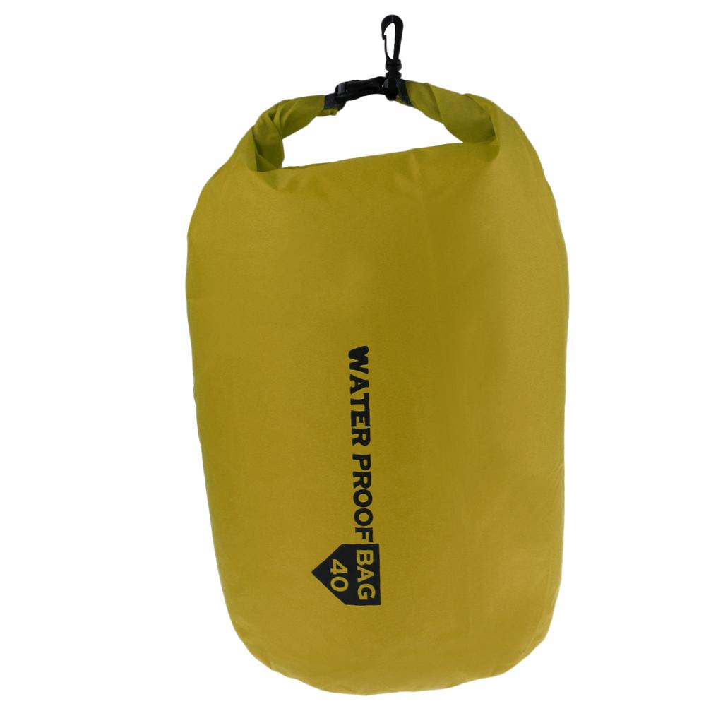 Waterproof Dry Bag Storage Camping Rafting Kayaking Compression Sack 40L Green