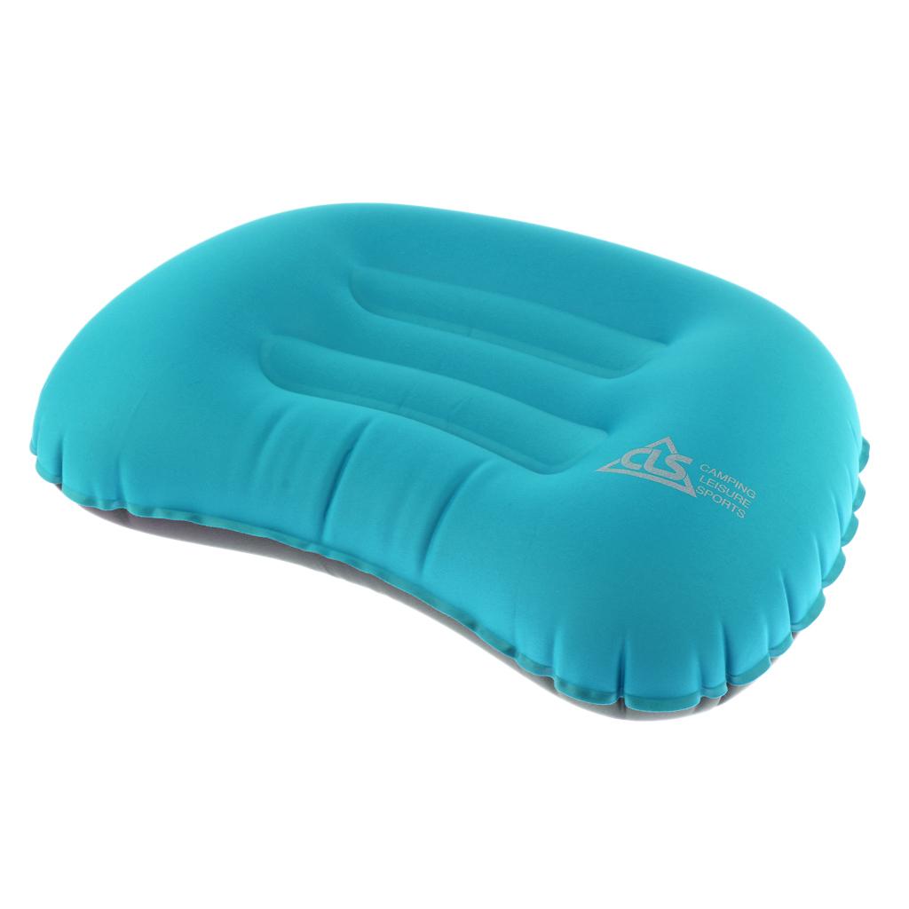 Ultralight Portable Air Inflatable Pillow for Hiking Camping Travel Blue