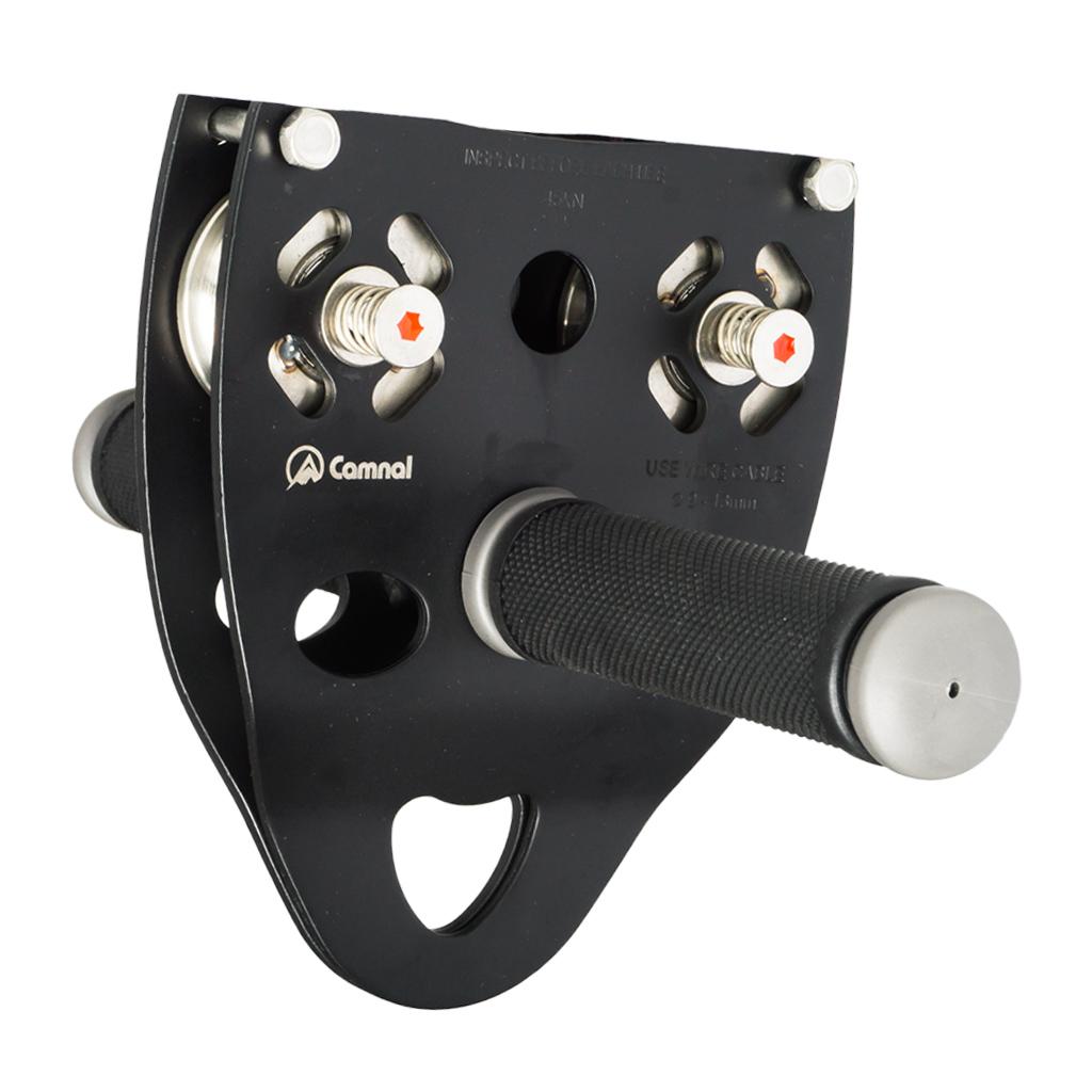 35KN Rock Climbing Mountaineering 13mm Cable Rope Pulley with Handle Grip