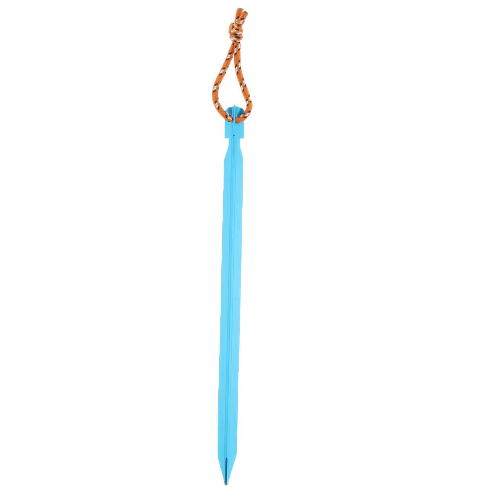 Ultralight Triangle Tent Stakes Ground Nails Camping Hiking Tent Pegs blue