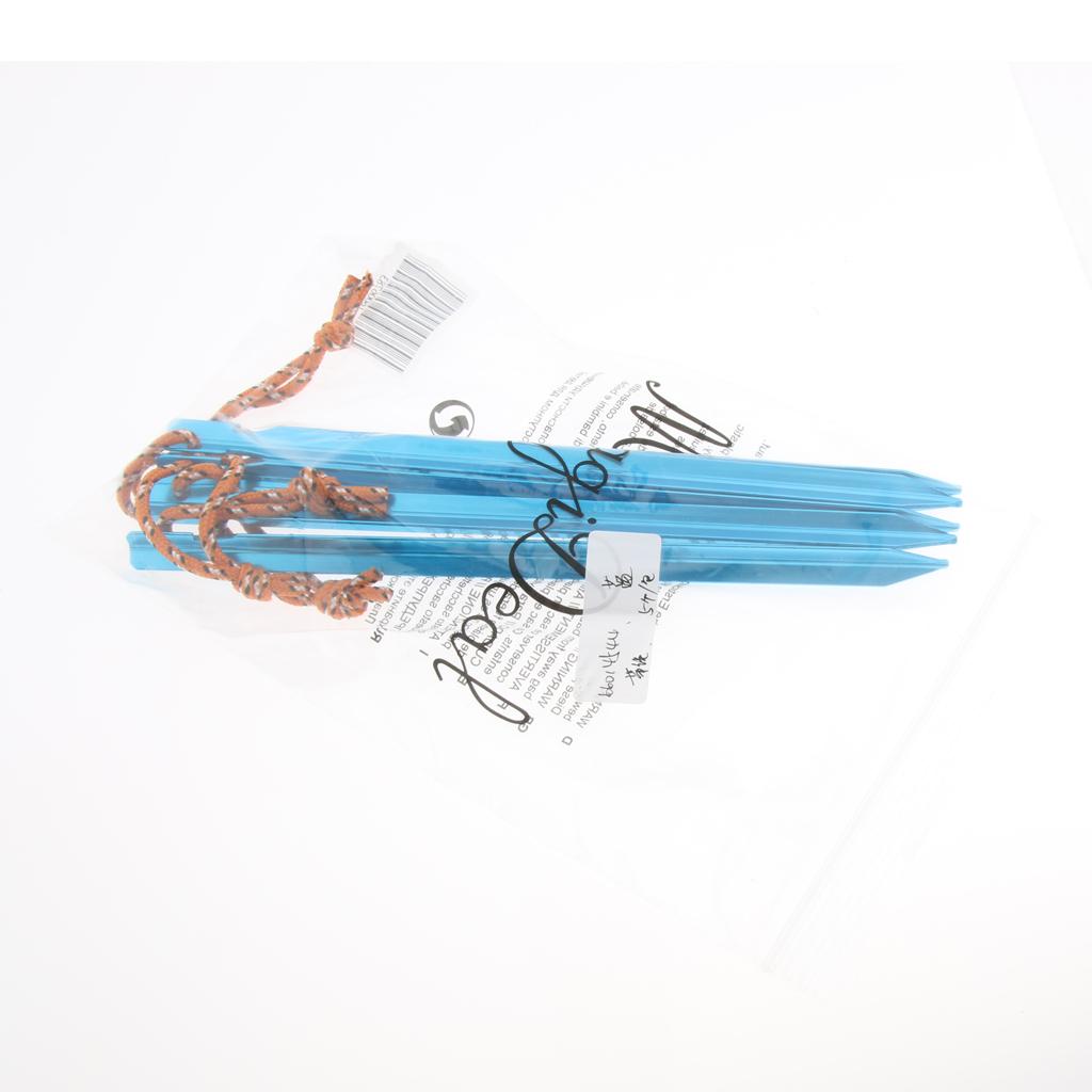 Ultralight Triangle Tent Stakes Ground Nails Camping Hiking Tent Pegs blue
