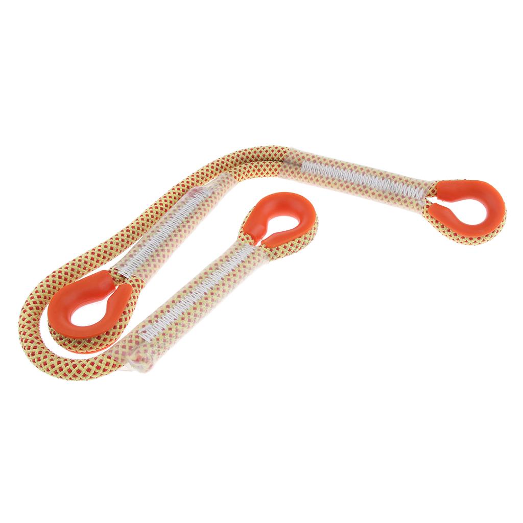 11mm Outdoor Rock Climbing Nylon Pre-sewn Eye-to-Eye Prusik Loop Y Lanyard