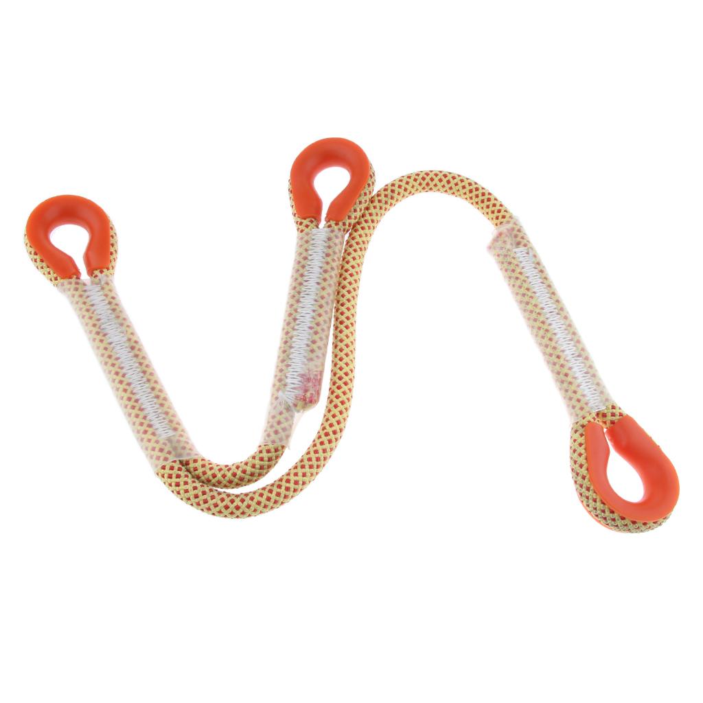 11mm Outdoor Rock Climbing Nylon Pre-sewn Eye-to-Eye Prusik Loop Y Lanyard