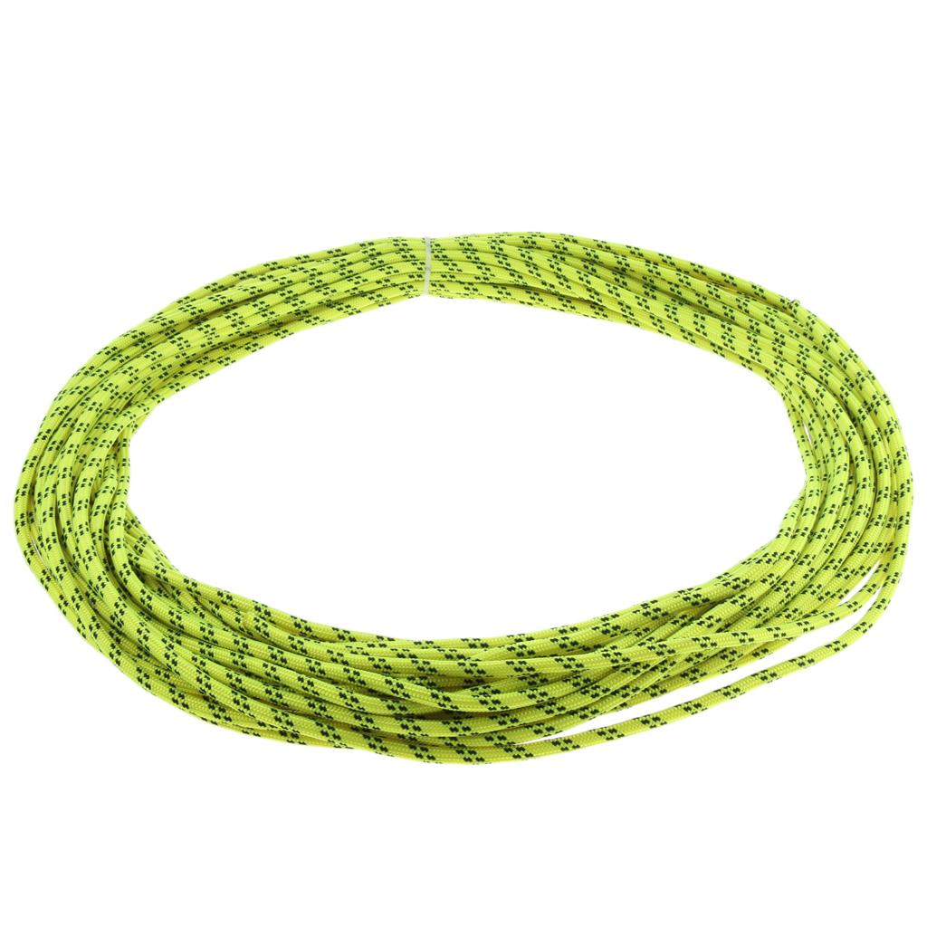 6mmx30m Climbing Safety Auxiliary Rope Static Cord Rescue Mountain Green