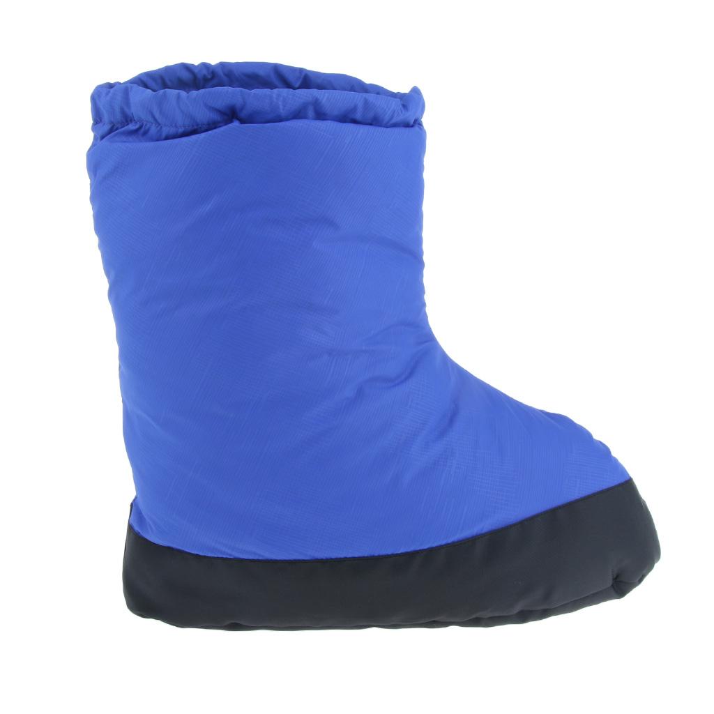 Outdoor Thermal Snow Gaiters Feet Shoes Cover Duck Down Slippers Boots Blue M
