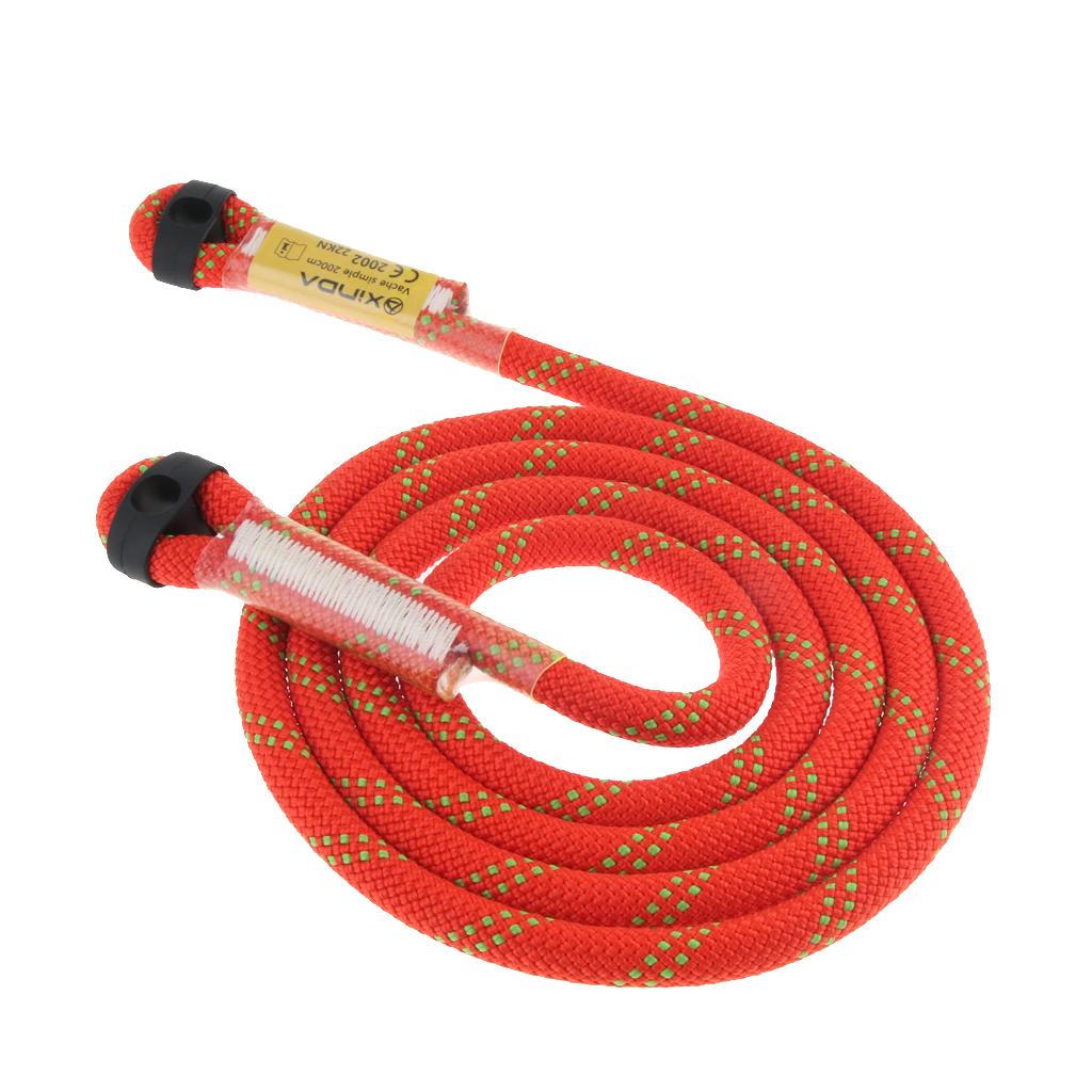 Outdoor Rock Climbing Nylon Pre-sewn Eye-to-Eye Prusik Loop Rope Lanyard 200cm