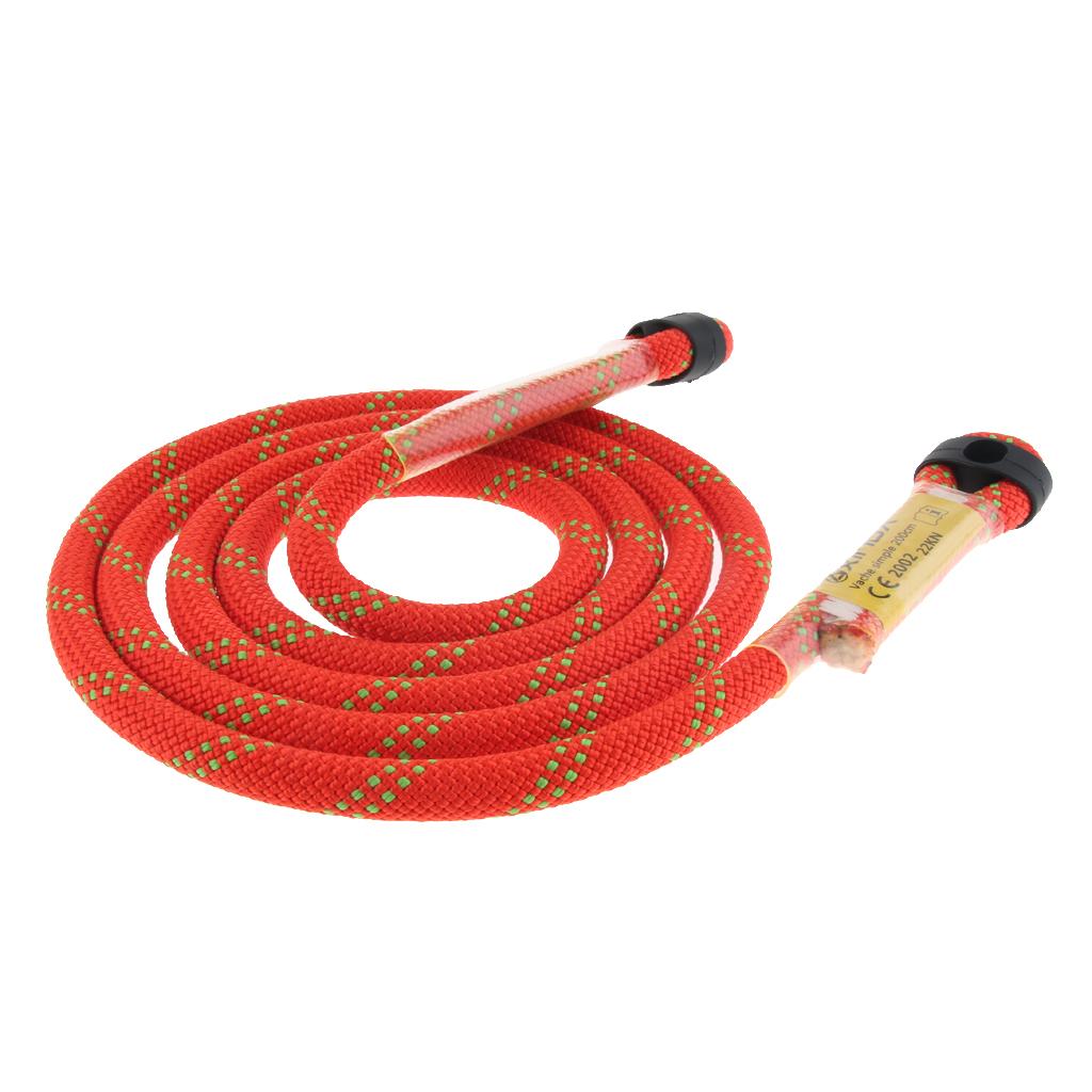 Outdoor Rock Climbing Nylon Pre-sewn Eye-to-Eye Prusik Loop Rope Lanyard 200cm