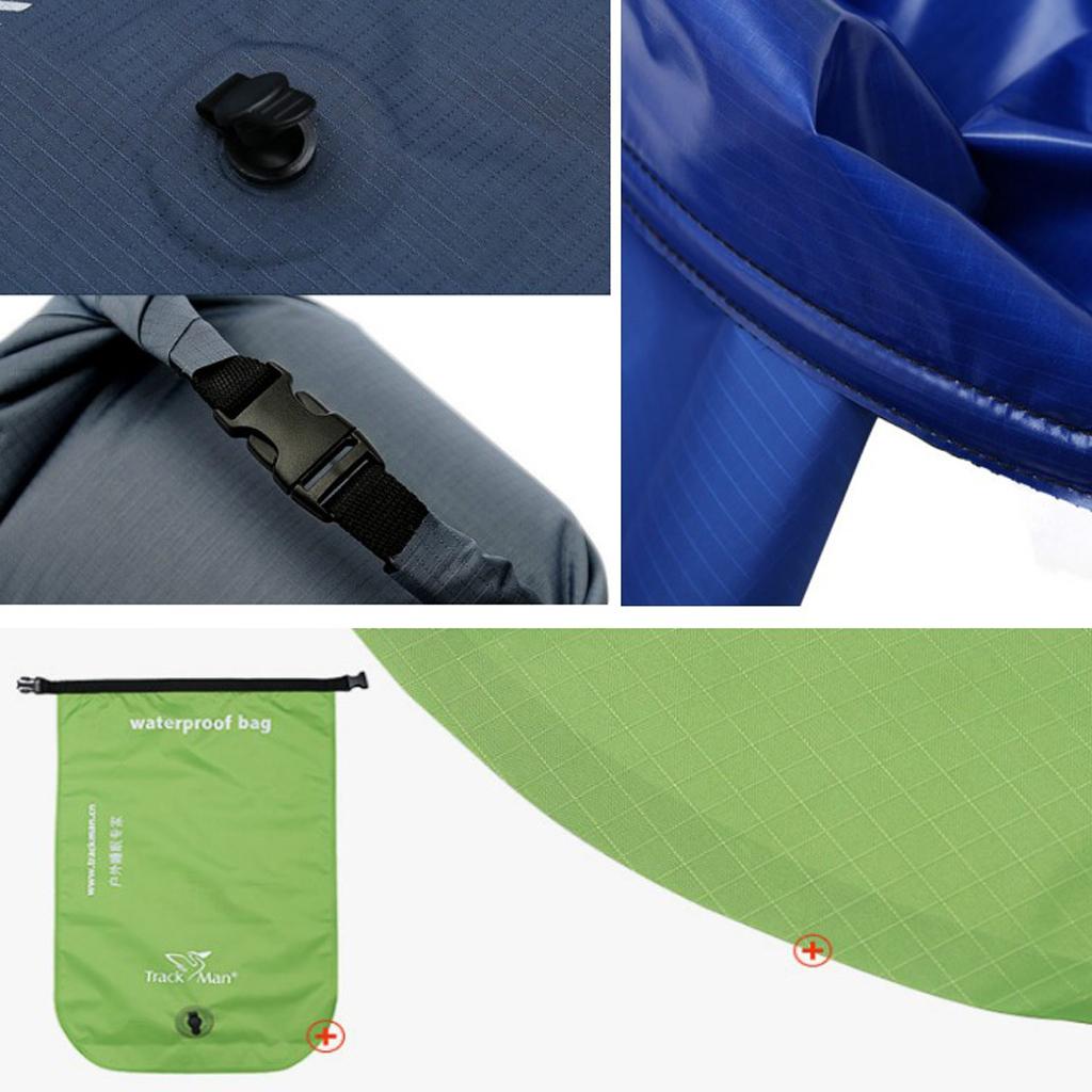 18L Camping Collapsible Water Bucket Waterproof Bag Barrel Pail Green