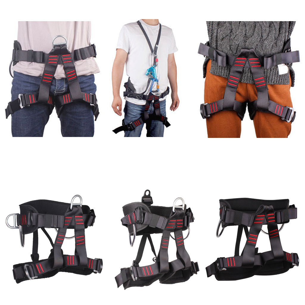 20KN Climbing Rescue Mountaineering Safety Harness Half Body Protection A