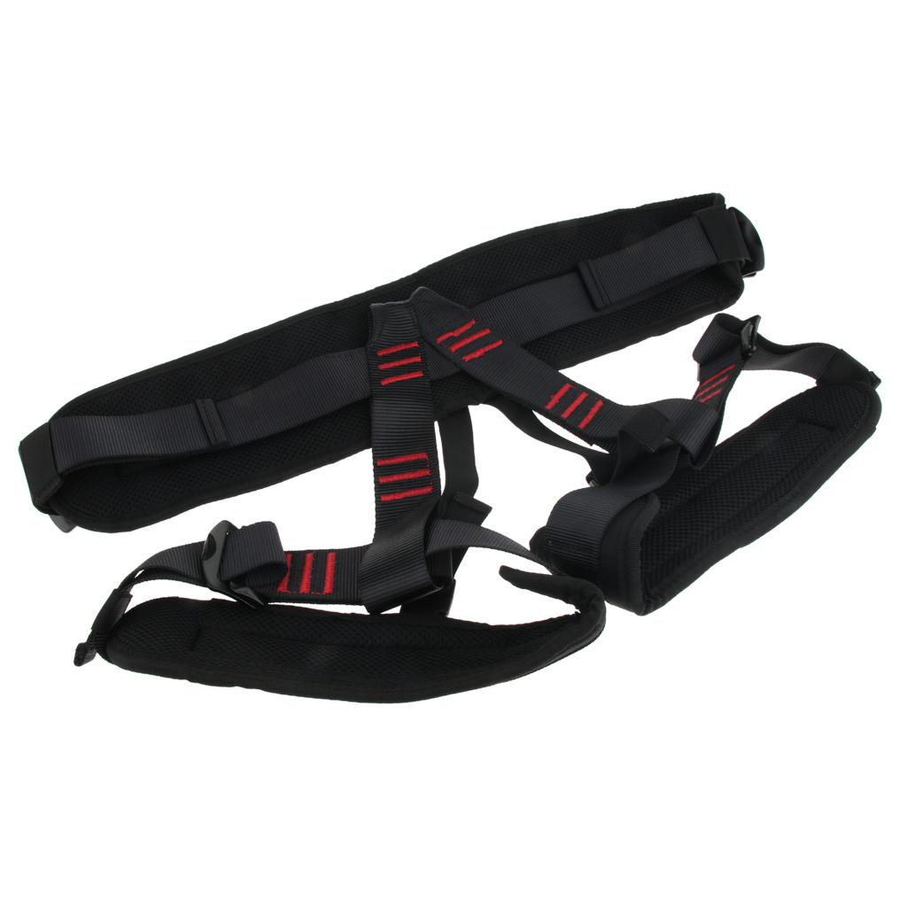 20KN Climbing Rescue Mountaineering Safety Harness Half Body Protection C