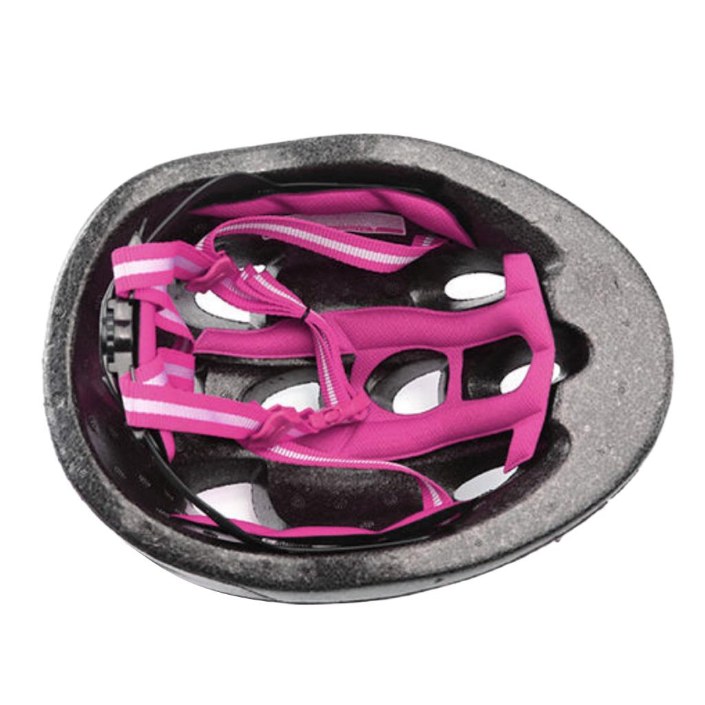Kids Safety Helmets Cycling Skating 10 Vents Adjustable Headgear Pink M