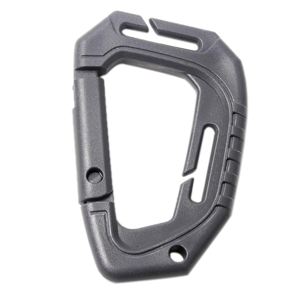 5Pcs Multifunctional Outdoor Tactical Buckle D Shape Plastic Backpack Buckle