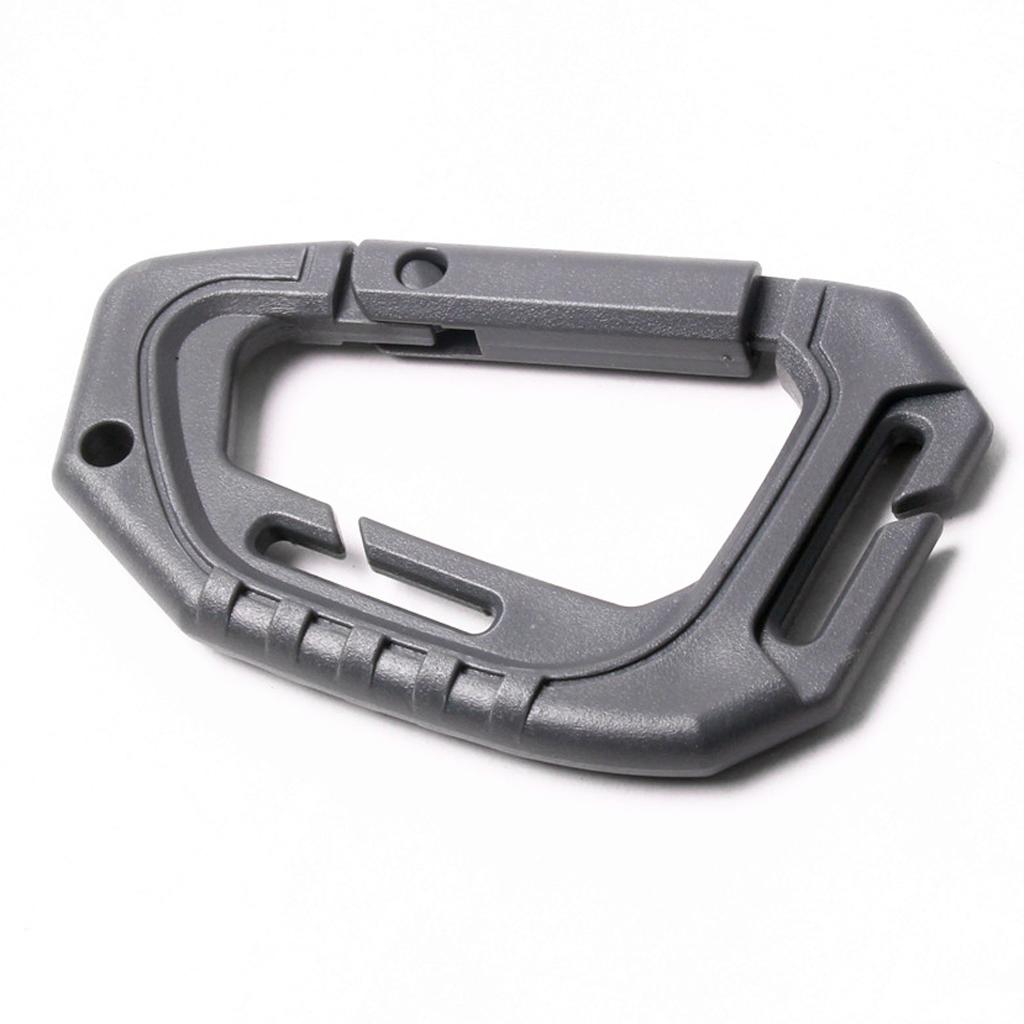 5Pcs Multifunctional Outdoor Tactical Buckle D Shape Plastic Backpack Buckle